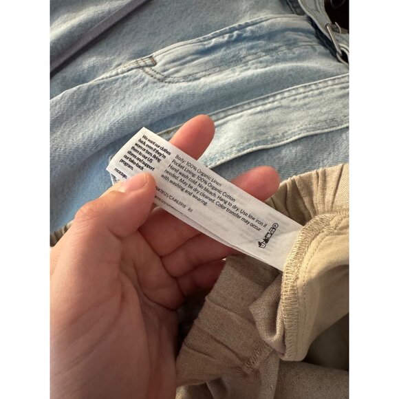 Abercrombie The Loose High Rise Light Wash Denim Jeans Belted Sz 31 Womens - Picture 5 of 5